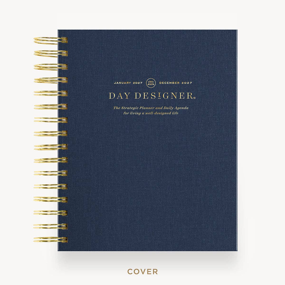 2027 Mini Daily Planner: Navy Bookcloth