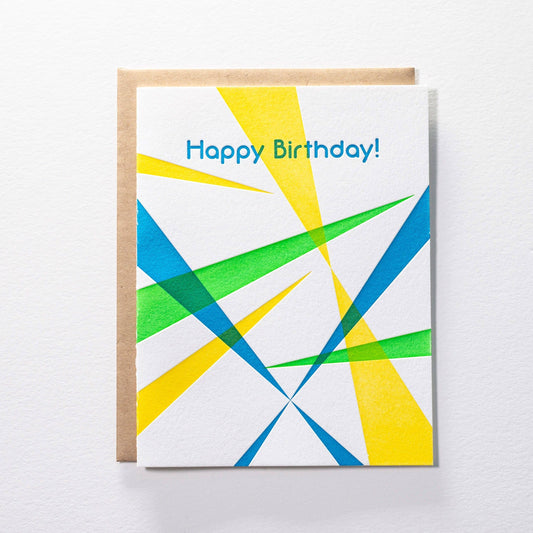 80s Birthday Rad Blue - Greeting Card