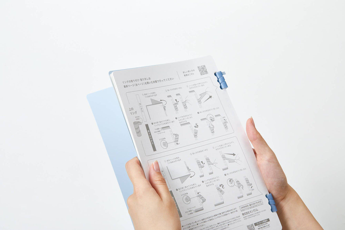 Navy - A5 Spiral Ring Notebook - LASENO