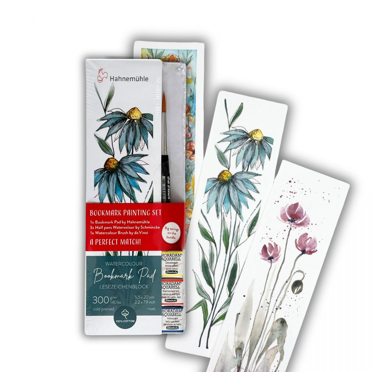 Watercolor Bookmark Painting Set