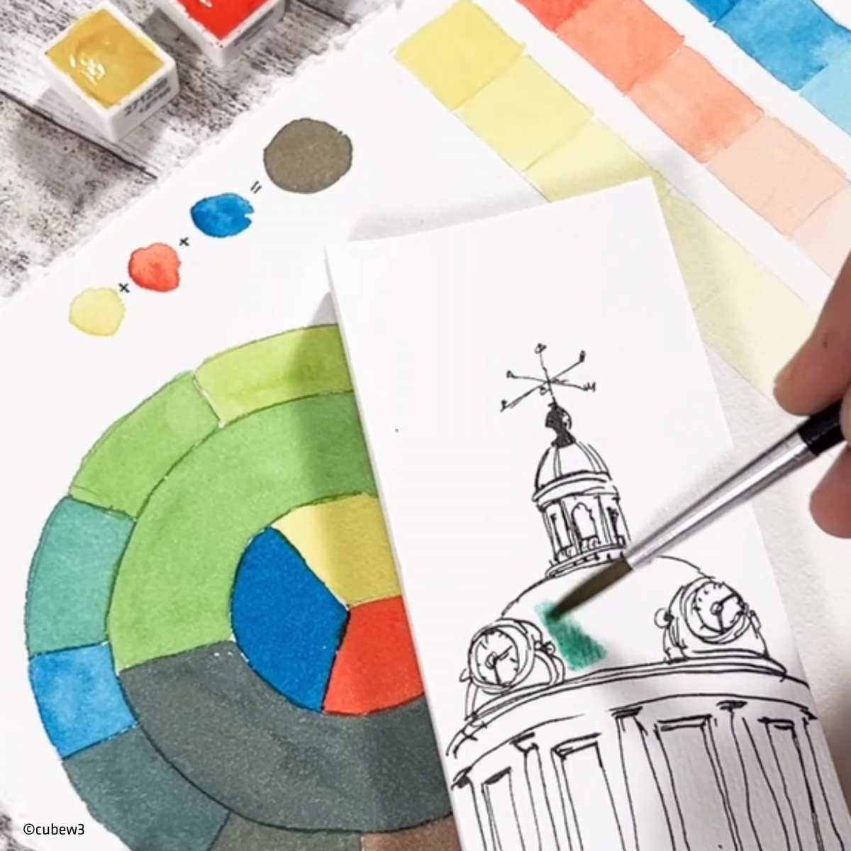 Watercolor Bookmark Painting Set
