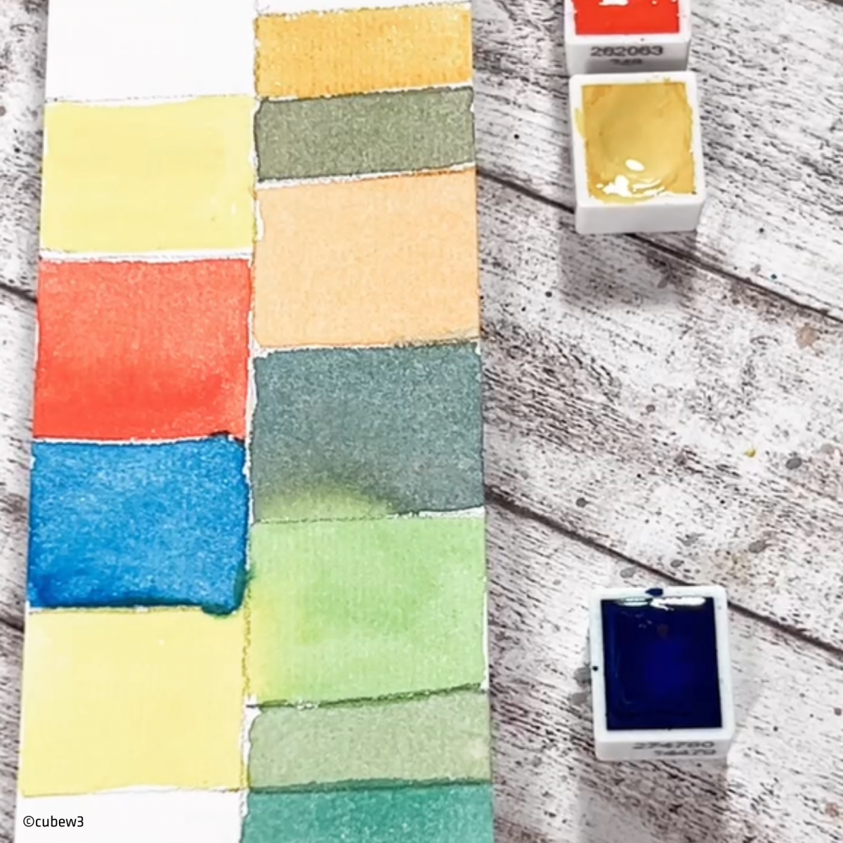 Watercolor Bookmark Painting Set