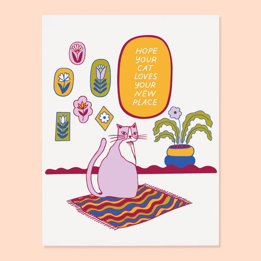 Cat Home Housewarming Card