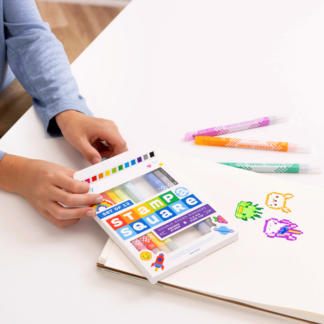 Stamp A Square - Double-Ended Markers - Set of 12