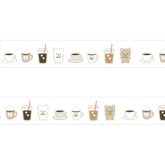 Papier Platz Washi Tape - Bear Coffee