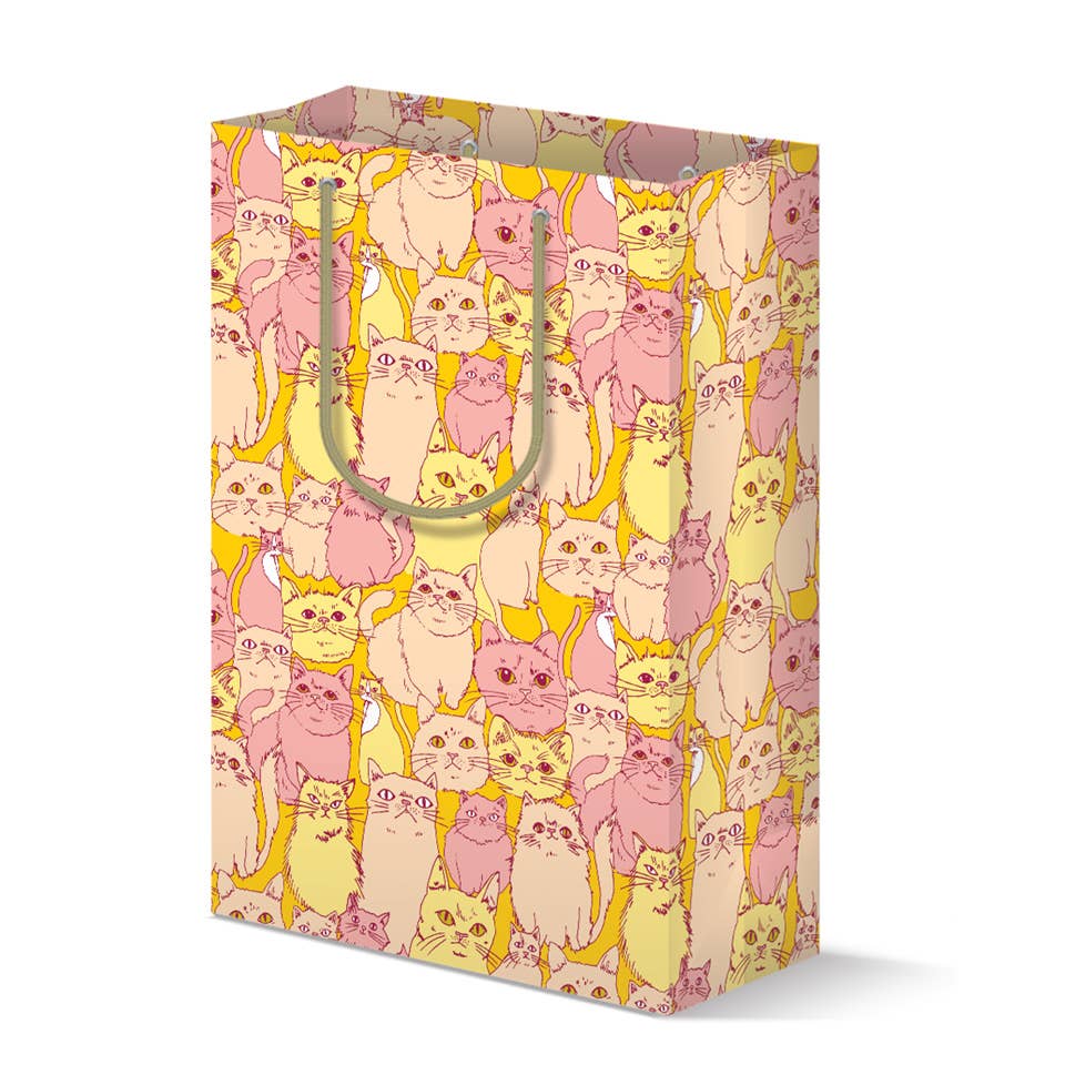 Cats Faces Gift Bag