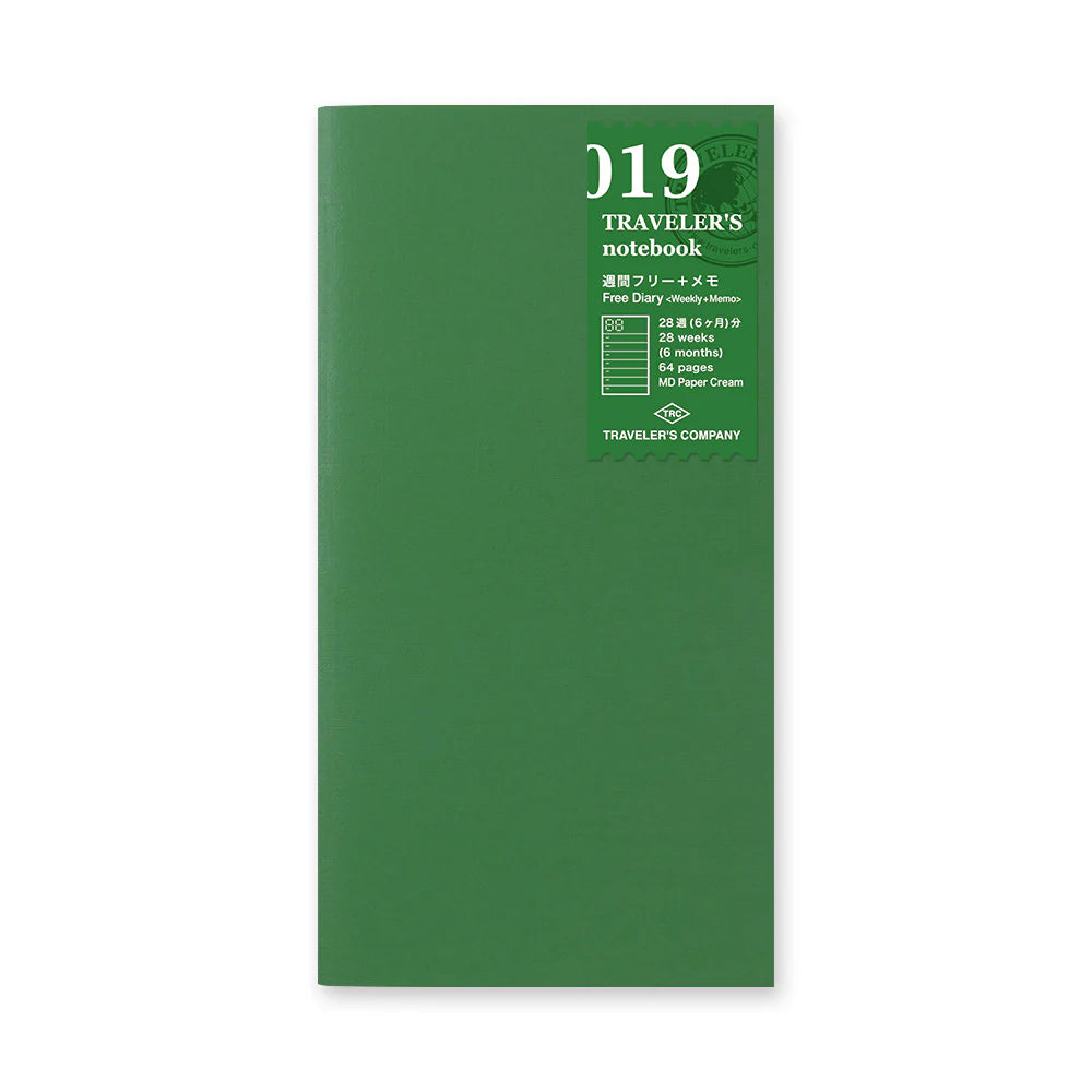 Weekly Planner and Memo - Regular - Traveler's Refill