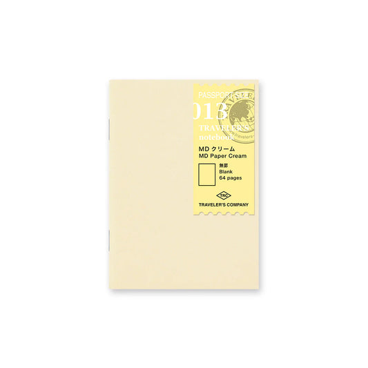 Traveler's Passport Refill - Blank Cream