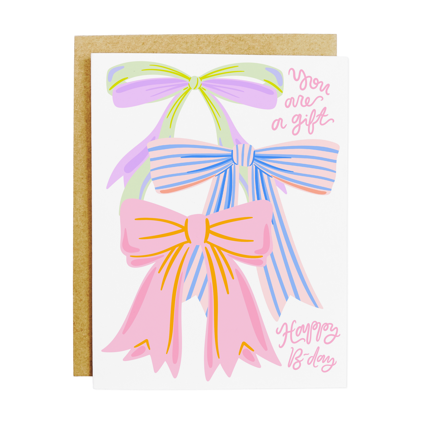 KANDS.CO - You Are A Gift Bow Birthday Card