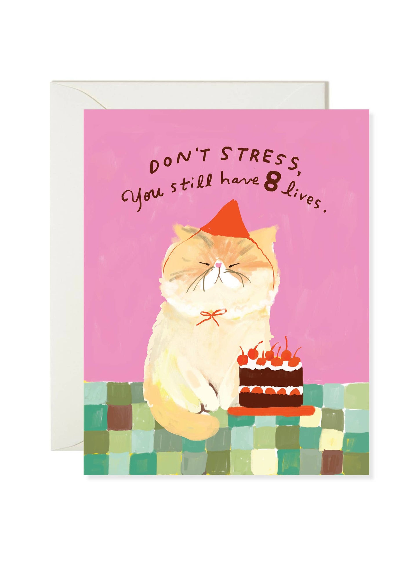8 Lives Left – Funny Cat Birthday Card