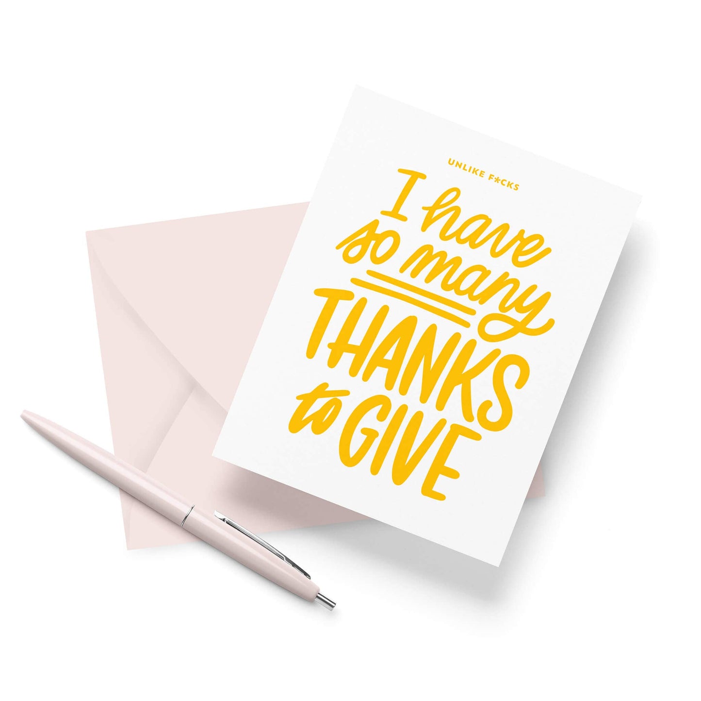 Thanks to Give, F*cks Not So Much - Letterpress Card