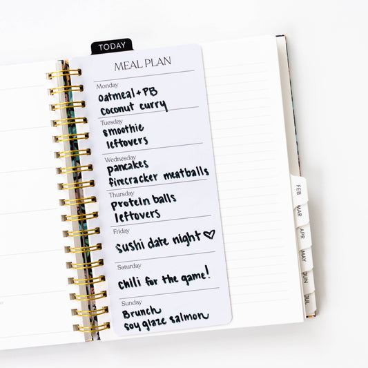 Elyse Breanne Design - Dry Erase Meal Planner Dashboard