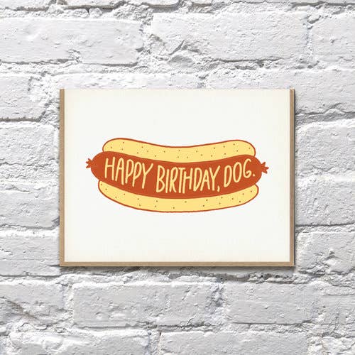 Hot Dog - Birthday Card