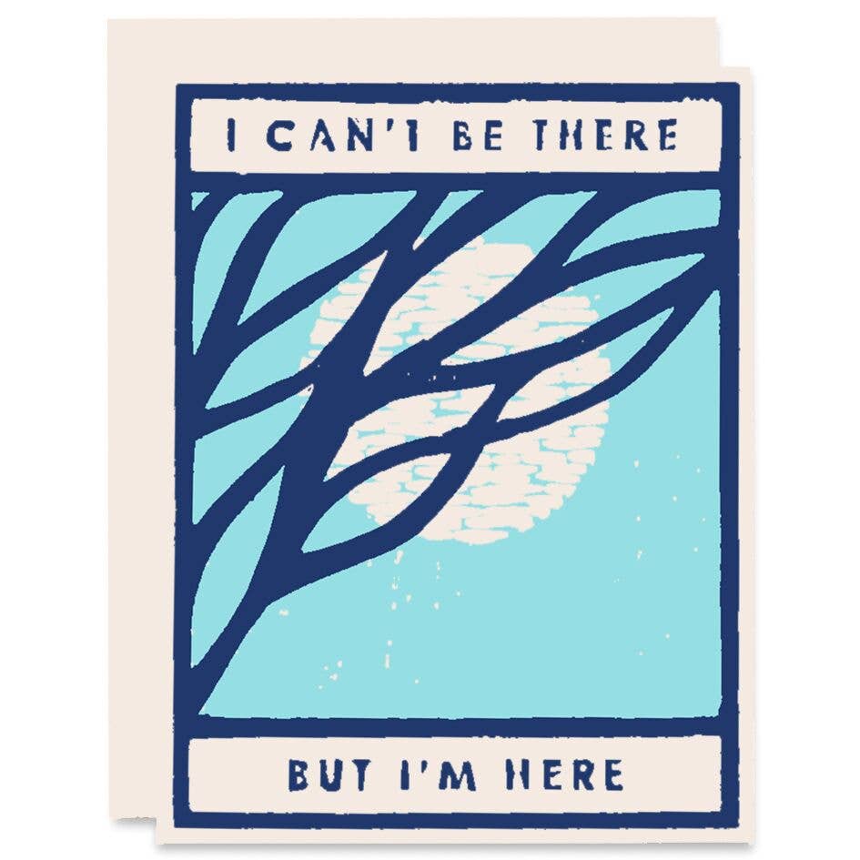 Heartell Press - Can't Be There (Moon) Friendship Card