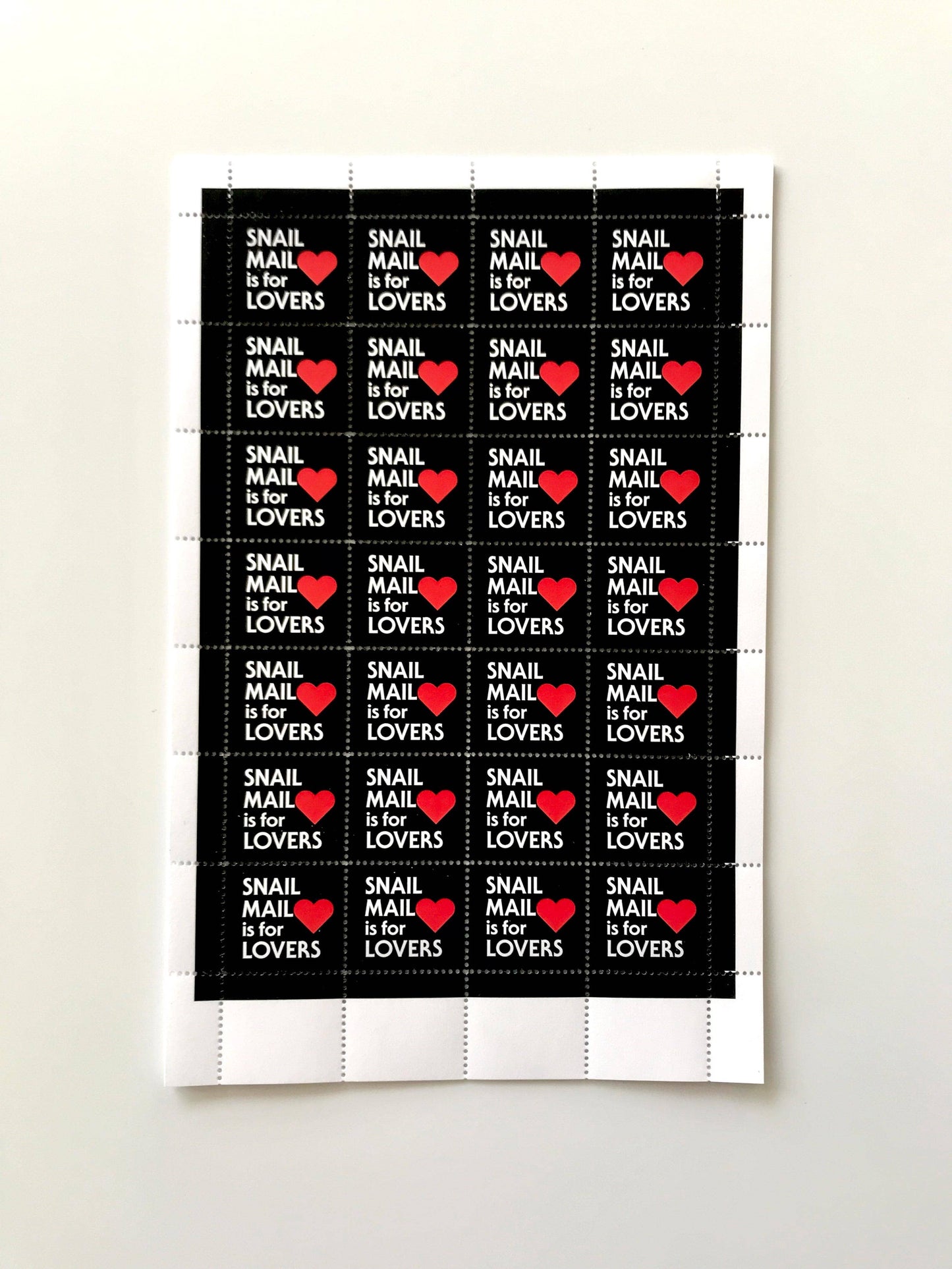 Snail Mail is for Lovers - Lick & Stick Stamps