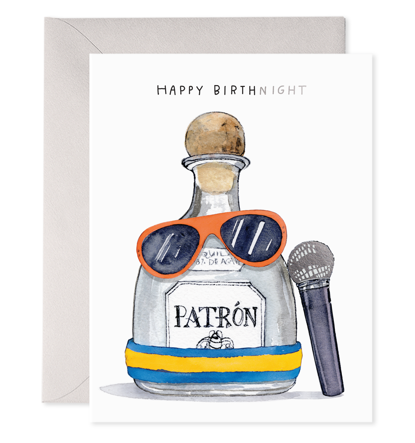 E. Frances Paper - Tequila Bday | Birthday Greeting Card Patron Karaoke
