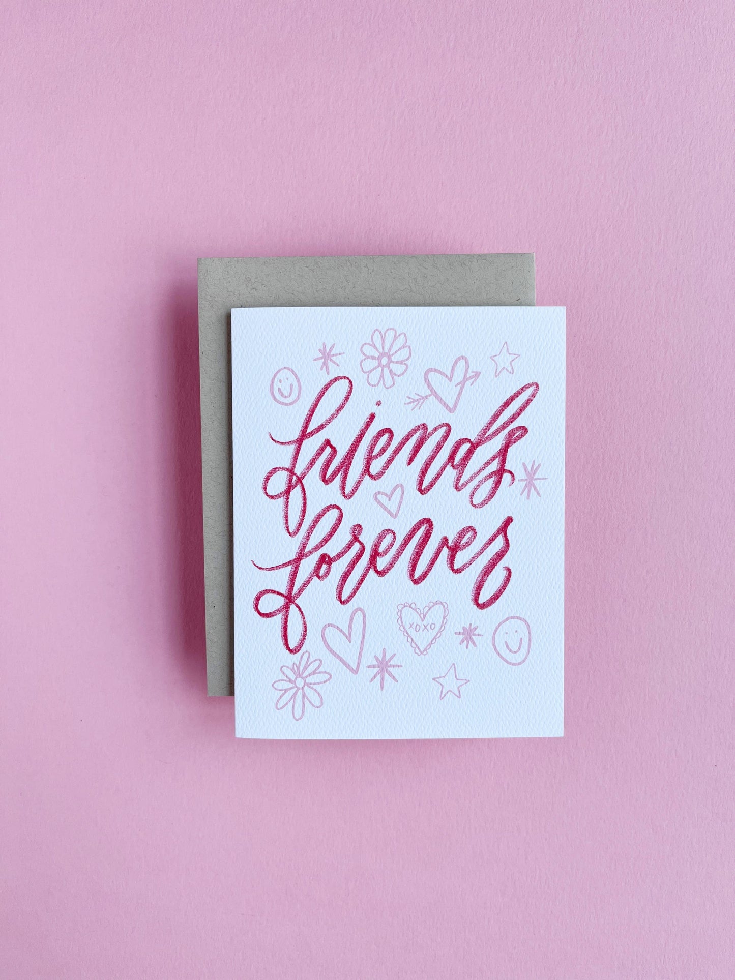 Friends Forever Card - Friendship Girlfriends BFF Valentine