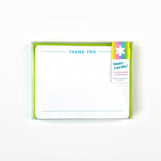 Next Chapter Studio - "Thank You" serious - Riso Notecards