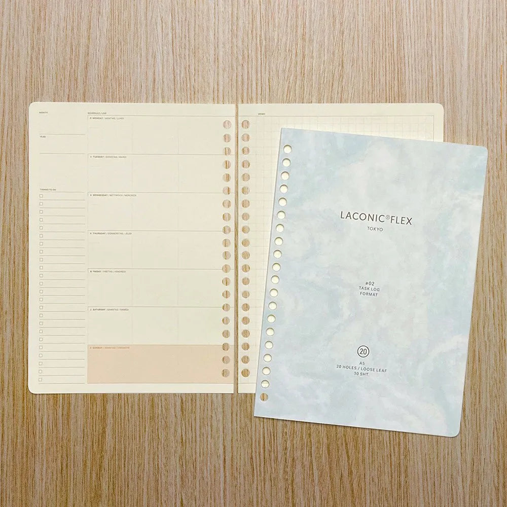 Task Log - Flex 20 Hole Binder Refill