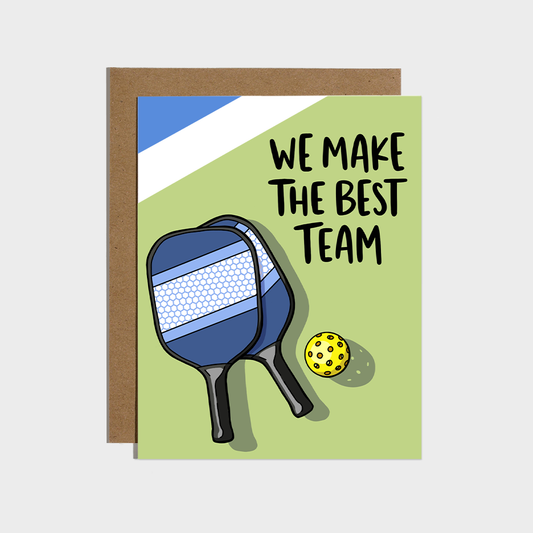 The Best Team Pickleball Love Card