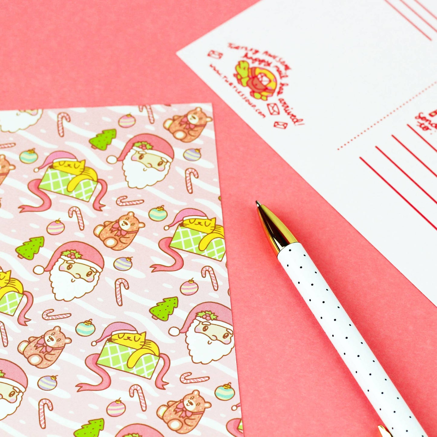 Jolly Santa Postcard - Pack of 2