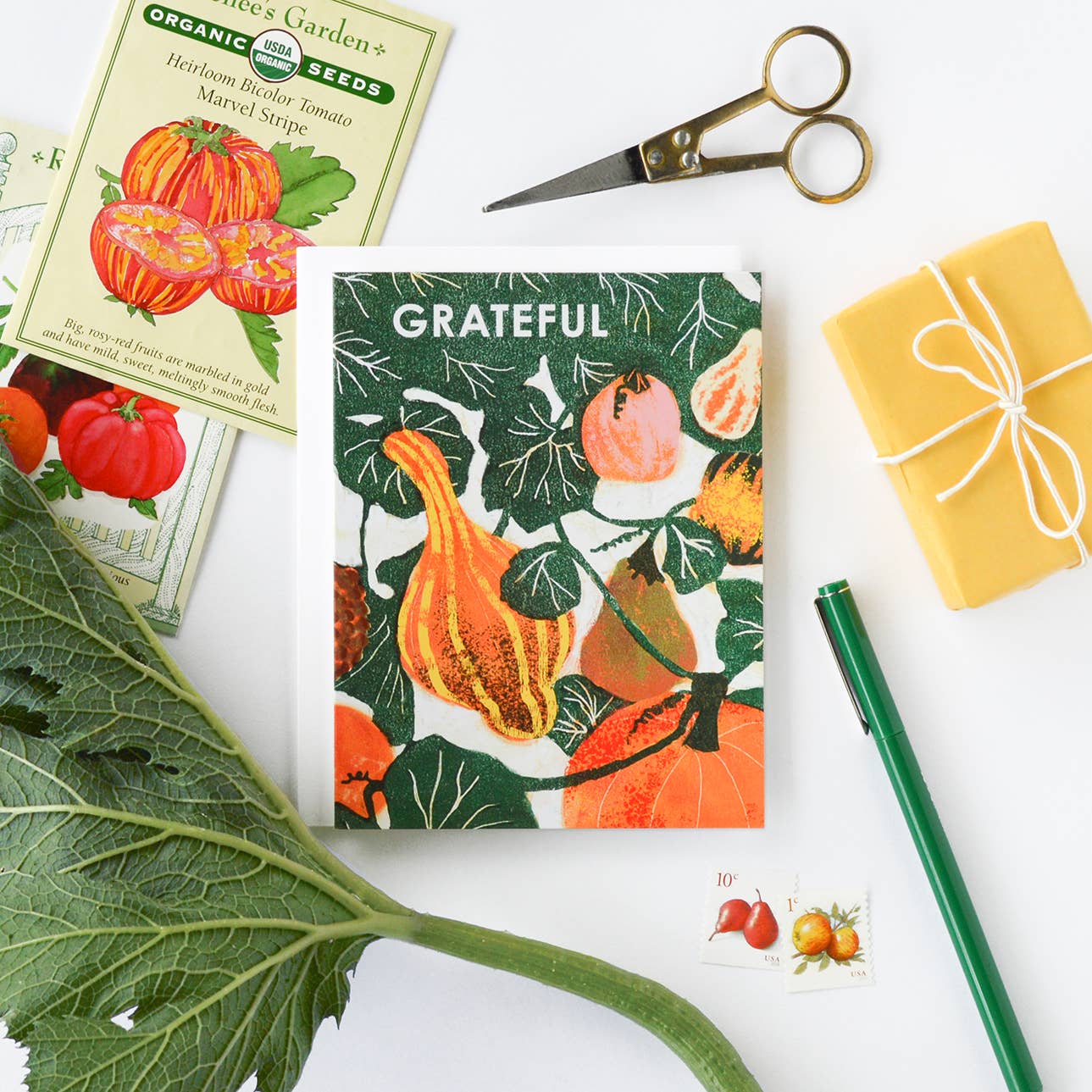 Heartell Press - Grateful Gourds Fall Gratitude Card