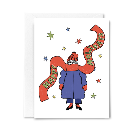 Studio Conroy - Happy Holidays Scarf Card