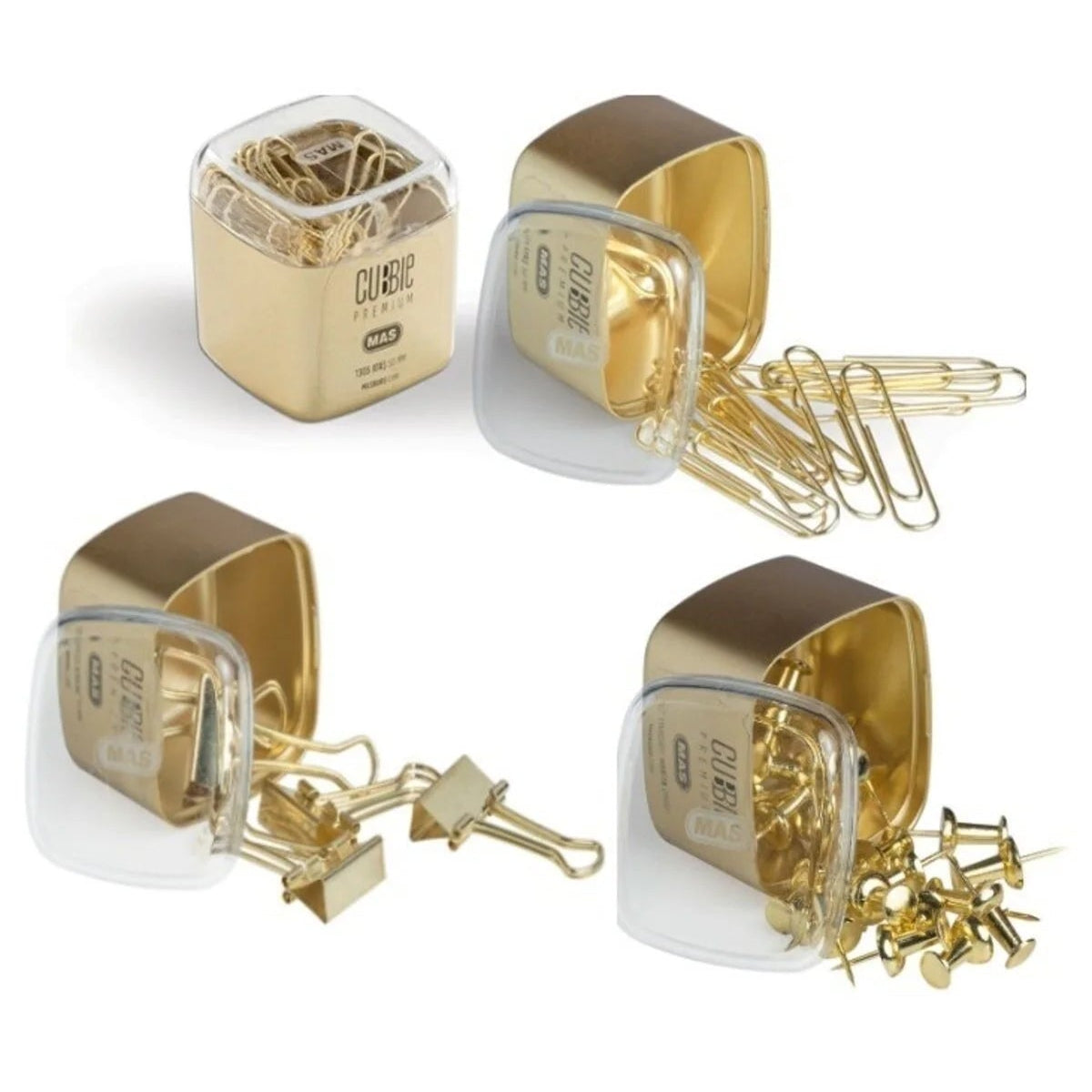 Gold - Cubbie Desk Set