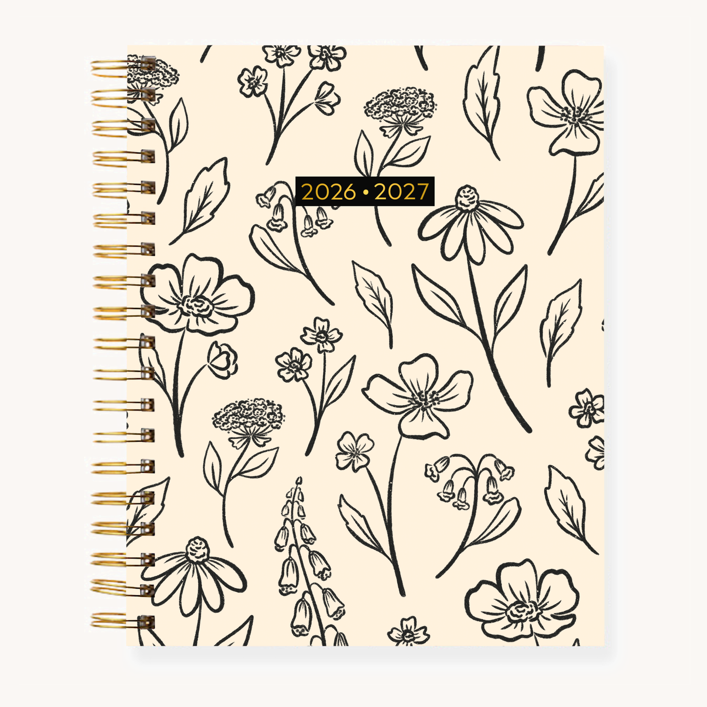 Floral Filigree  - 8.5x11 Weekly Academic Planner - 2026-2027