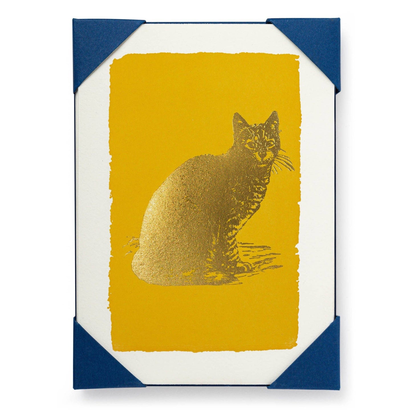 Gold Cat - Notelet Card - Pack of 5