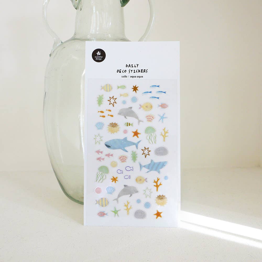 Aqua Animals - Sticker Sheet