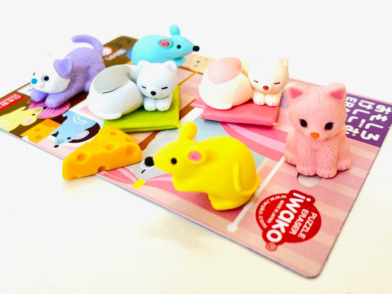 Cat & Mouse Eraser Card