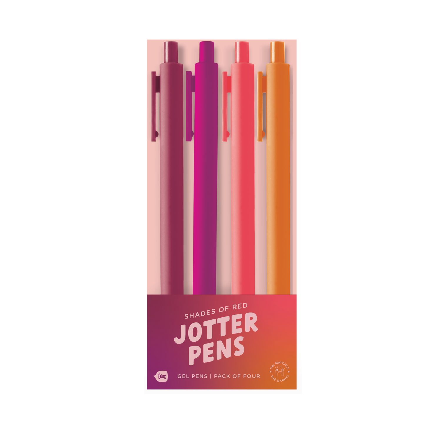 Reds - Gradient Jotter - Set of 4