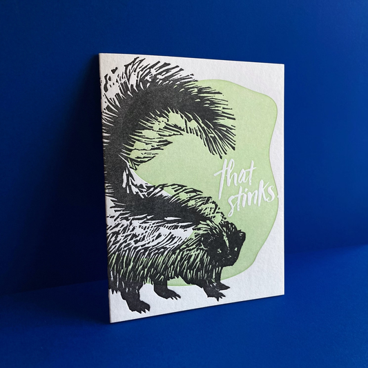 Pier Six Press - That Stinks Letterpress Greeting Card