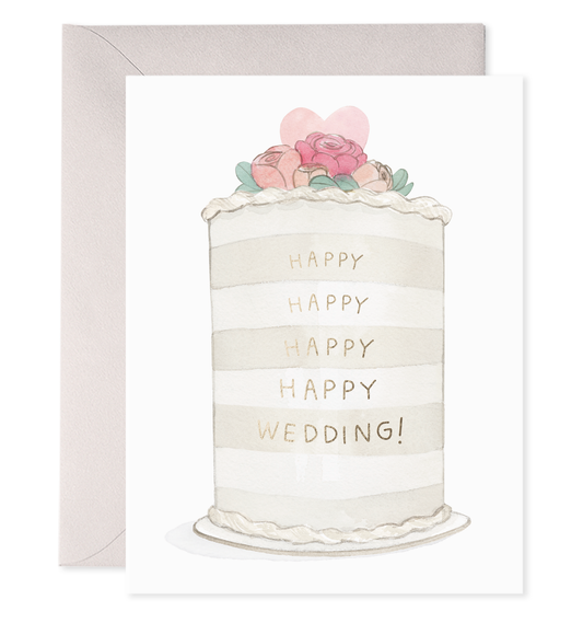 E. Frances Paper - Frosted Wedding Greeting Card