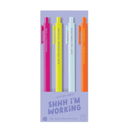 Shh I'm Working - Jotter Set - 4 Pack
