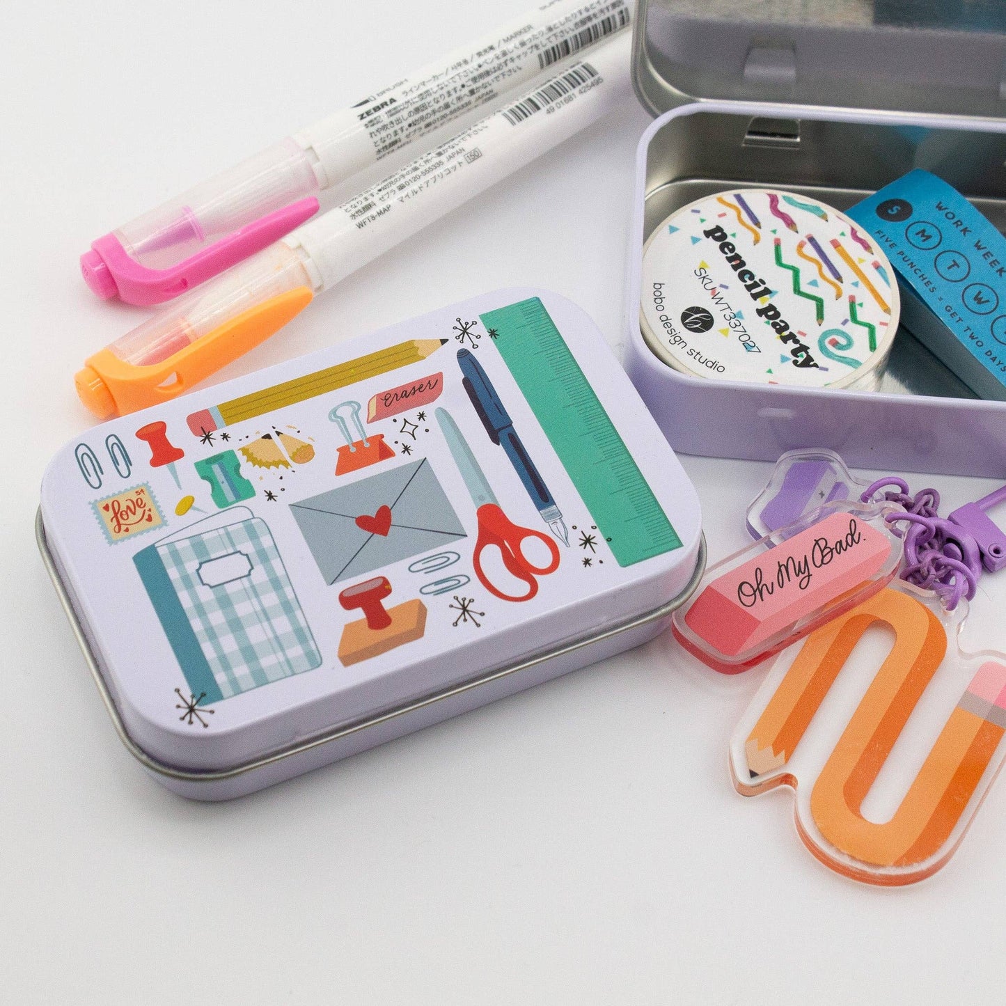 Stationery Lovers - Washi Flake and Trinket Tin
