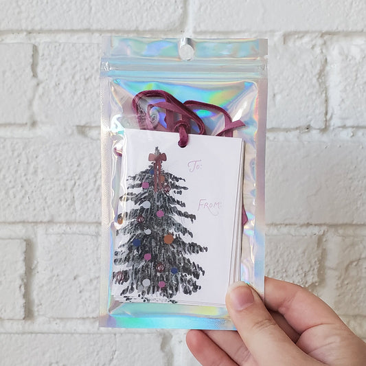Chirps & Cheers Studio - Festive Tree Gift Tag