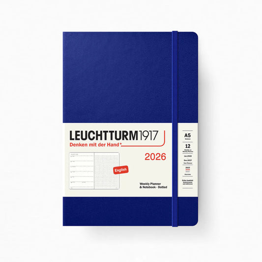Weekly Planner & Dotted Notebook - Hardcover (A5) - 2026