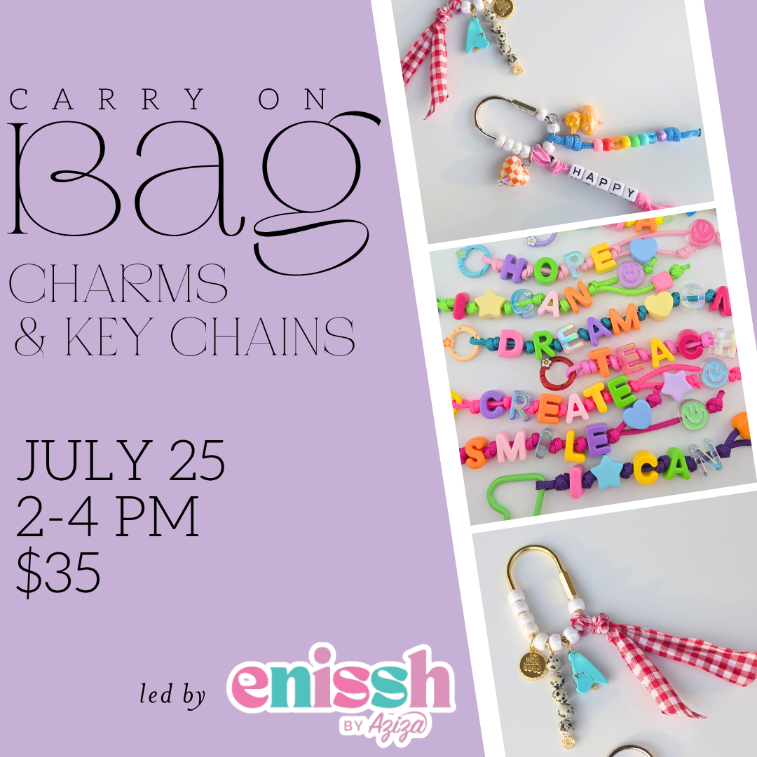 Carry On: Bag Charm & Keychain || July 25th