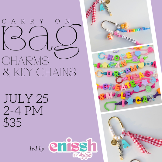 Carry On: Bag Charm & Keychain || July 25th