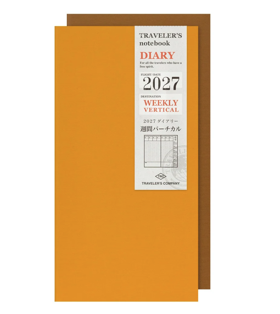 2027 Weekly Planner Vertical - Regular - Traveler's Refill