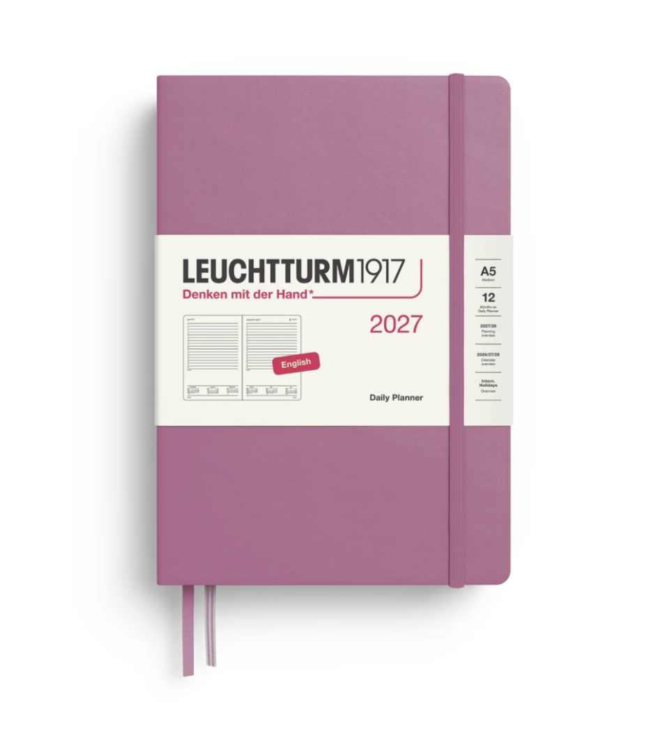 2027 Daily Planner Lined - HARDCOVER (A5)