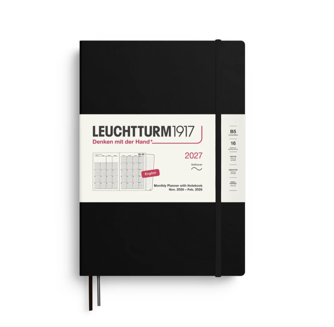 2027 Monthly Planner - SOFTCOVER (B5) - leuch