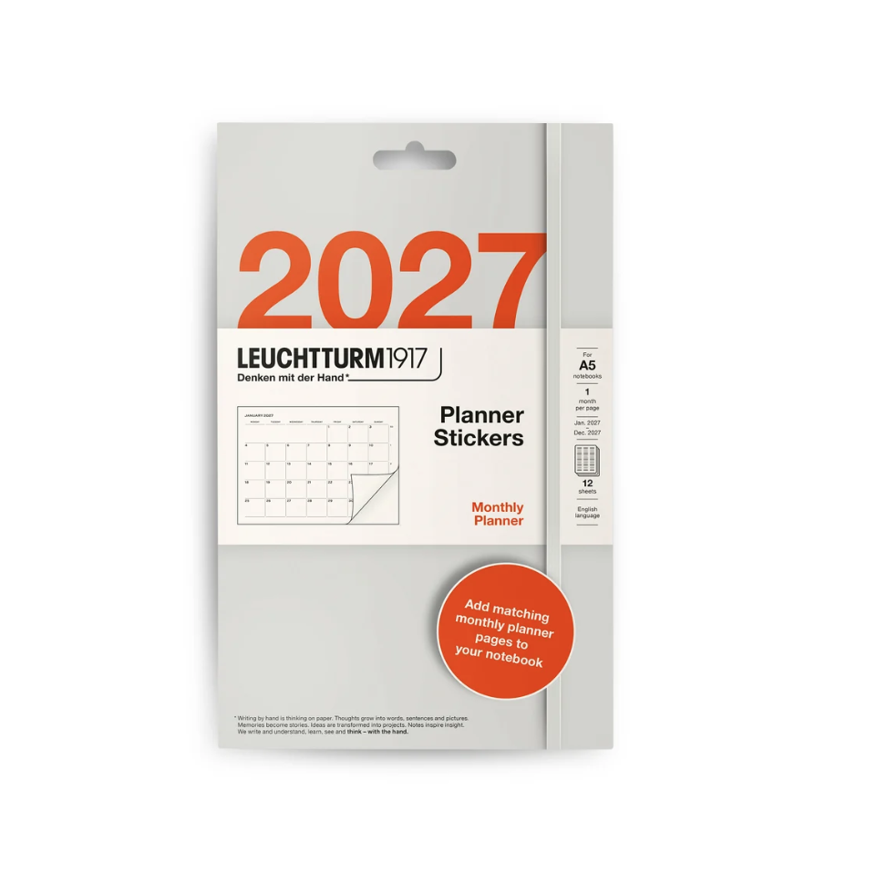 Monthly (A5) Journal Stickers - 2027
