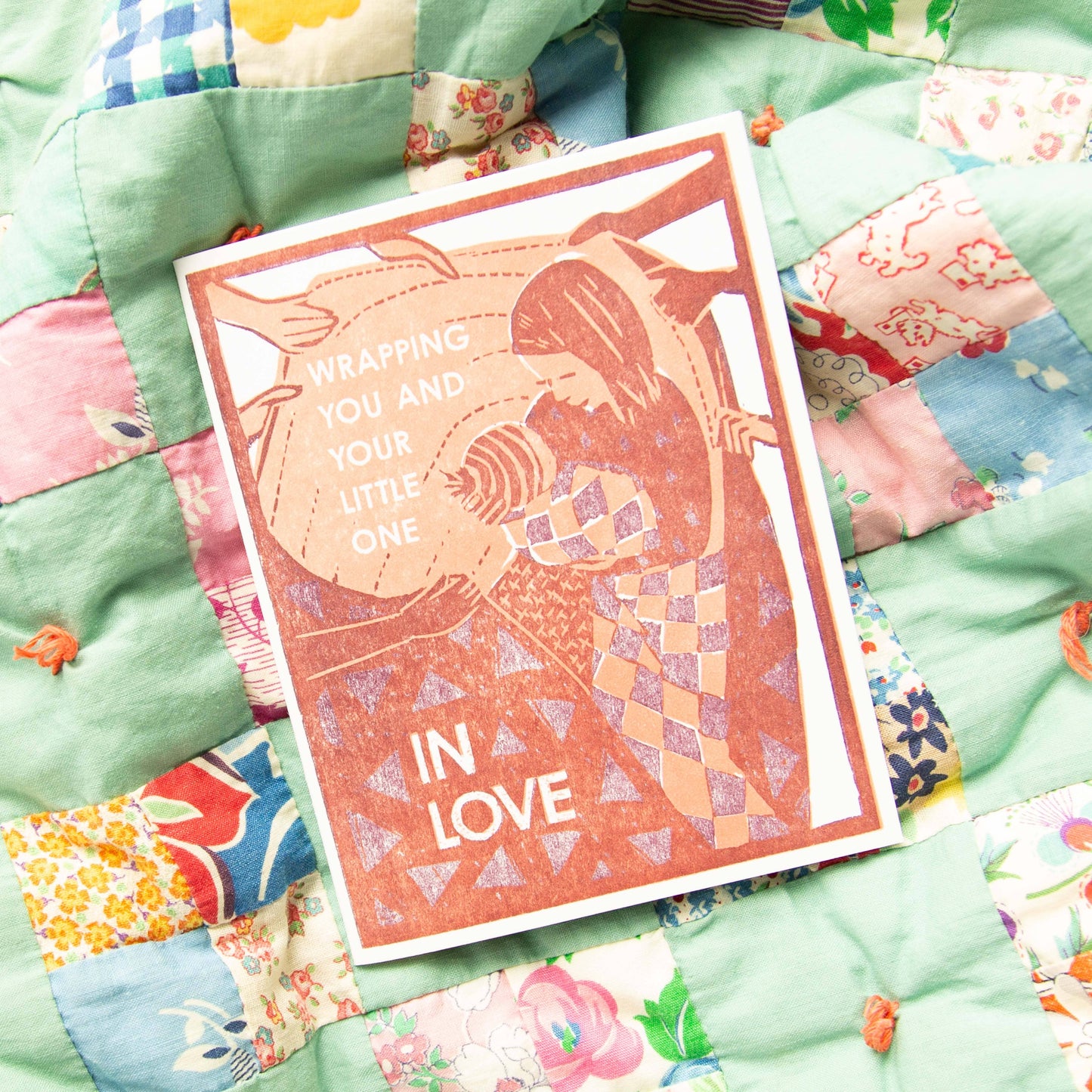 Heartell Press - Wrapping You and Your Little One in Love Letterpress Card