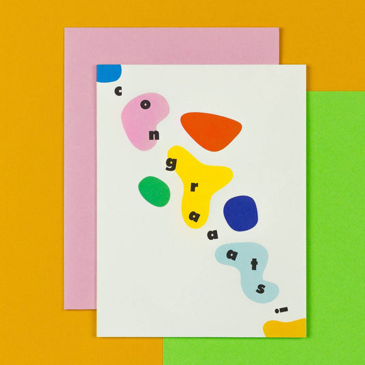 Congraaats! Abstract Shapes - Congrats Card