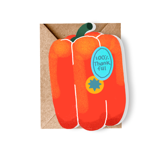 SimplyMKO - Mini Red Bell Pepper Greeting Card