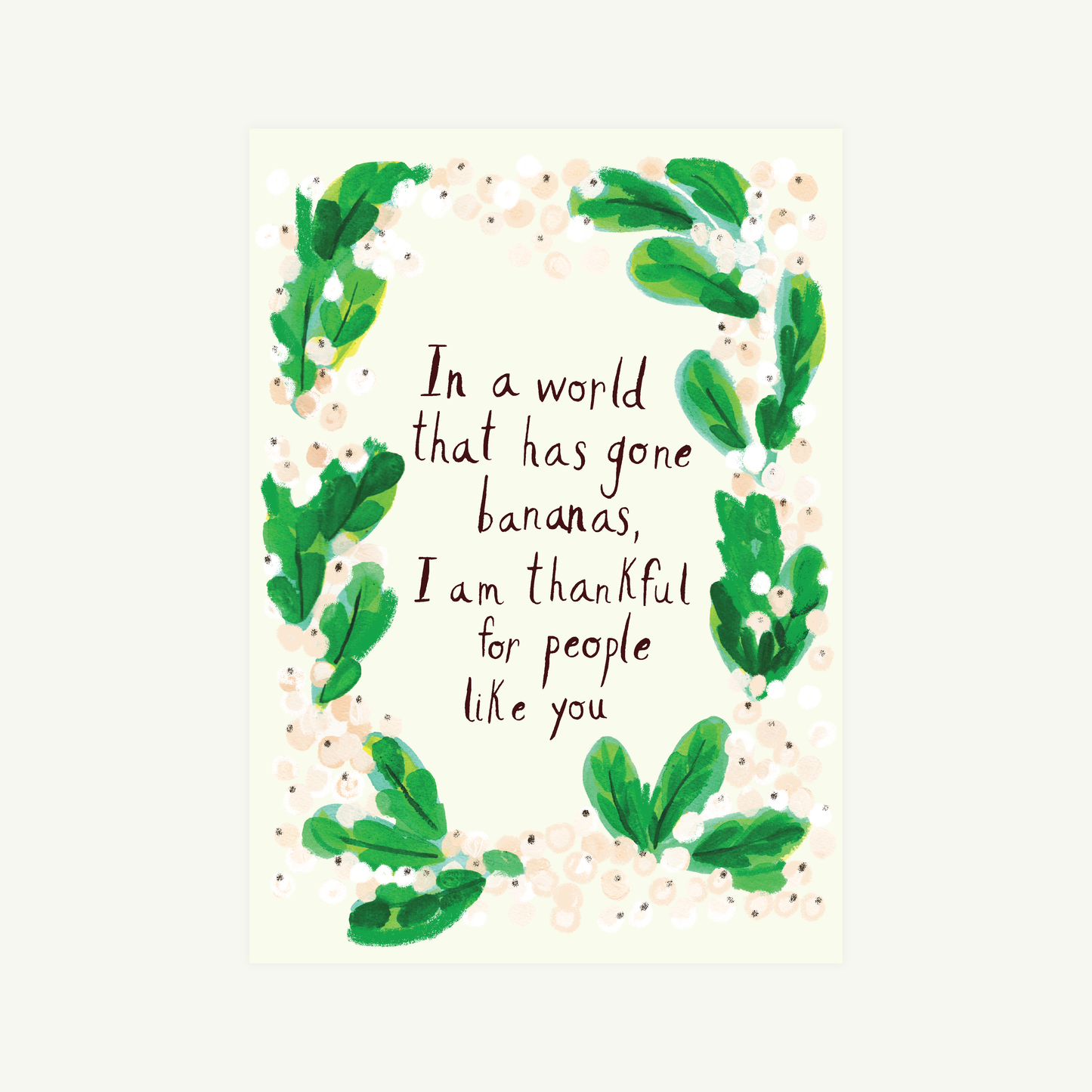 World Gone Bananas - Greeting Card