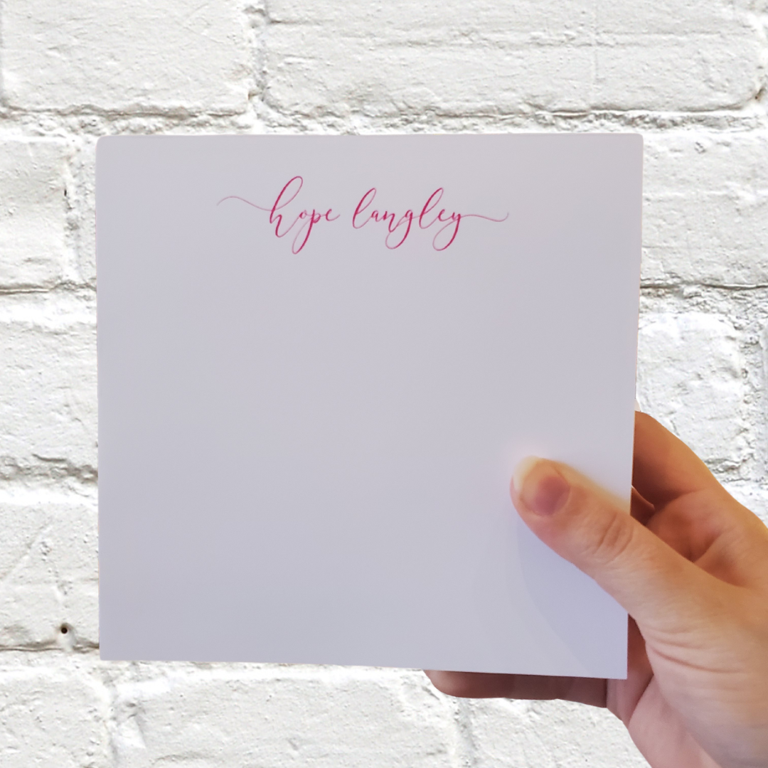 Cursive Notepad Slabs